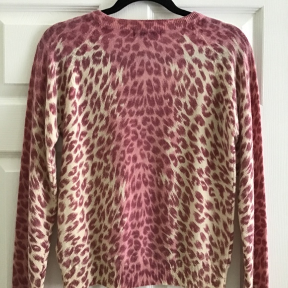 Marc Allan various shade of pinks and cream animal print sweater size S - Picture 5 of 8